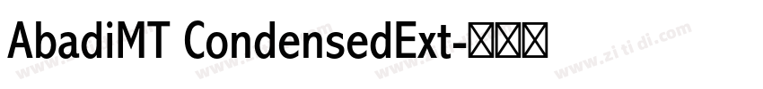 AbadiMT CondensedExt字体转换